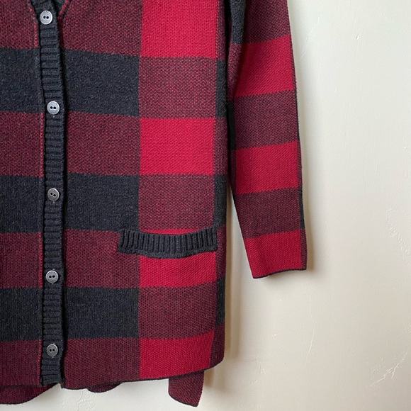 Current Elliot • NWOT Buffalo Plaid Wool Cardigan - Picture 13 of 14